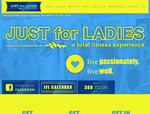 Tablet Screenshot of justforladiesfitness.com